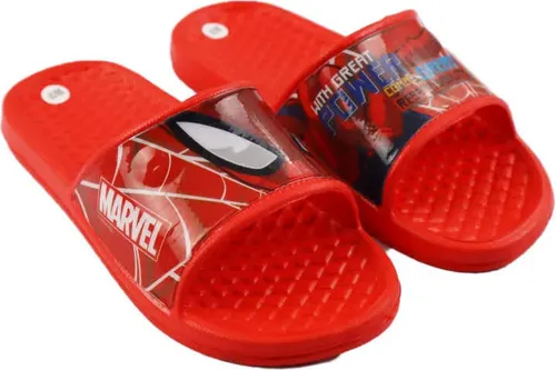 Marvel Spiderman Kinder Badelatschen Sandalen – Rot / 24/25