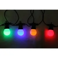 Globo LED-Lichterkette 12,5 m - Weihnachtsbeleuchtung, schafft ein gemütliches Ambiente für Gartenpartys und laue Sommerabende mit bunten Lichtern.