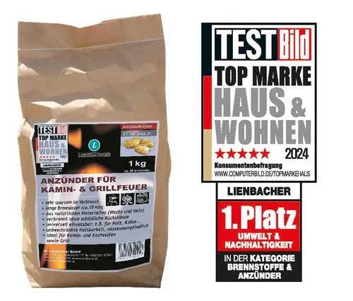 1Kg Feuerbällchen Anzünder Top Qualität Kaminanzünder Grillanzünder Ofenanzünder