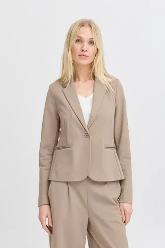 b.young Jackenblazer RIZETTA in Weiß, Größe 34 - Eleganter Jackenblazer für einen lässigen Look. Aus hochwertigem Material mit 74% Polyester und 22% Viskose. Ideal für vielseitige Outfits und jeden Anlass.