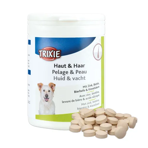 Hefetabletten mit Biotin - Haut Haar - Vitamine & Zusätze zur Unterstützung des Fellwechsels bei Hunden. Mit Bierhefe für gesunde Haut und glänzendes Fell, ideal für alle Hundegrößen und -alter.