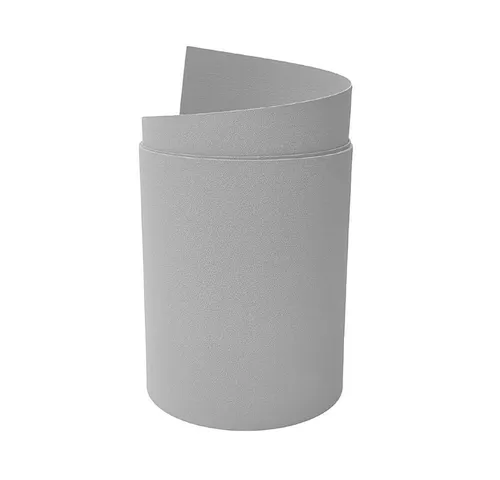 zaunzu Sichtschutzstreifen Premium Maxi für Doppelstabmatten 24cm hoch Lichtgrau 2,05m, (1x Einzelstreifen, 24cm hoch, UV-beständiger Sichtschutz), 5 Jahre garantierte Farbechtheit