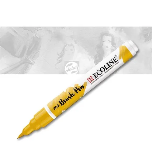 Ecoline Brushpen 202 dunkelgelb Talens Pinselmarker auf Wasserbasis