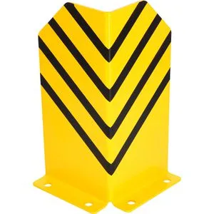 Böttcher-AG Anfahrschutz für Regale, L-Profil aus 5mm Stahl - Palettenregale mit auffälliger Warnmarkierung in gelb/schwarz, schützt Regalstützen im Eck- und Durchfahrtsbereich, ideal für Flurförderfahrzeuge.