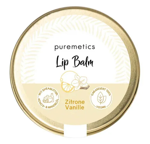 puremetics Lippenpflegestift Lip Balm - Zitrone Vanille 10ml