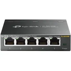 TP-Link TL-SG105E - 5-Port Gigabit Easy Smart Managed Switch, Plug-and-Play und energieeffizient für zuverlässige Netzwerkoptimierung
