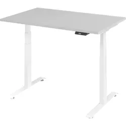 bümö Elektrisch Höhenverstellbarer Schreibtisch Lite 120x80 cm - Ergonomischer Schreibtisch mit stufenlos einstellbarer Höhe von 64,5 bis 129,5 cm. Ideal für flexibles Arbeiten und optimalen Komfort dank leiser Motoranpassung und 3 Speicherplätzen.