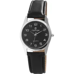 Classique Herrenuhr mit Kunstlederionsarmband