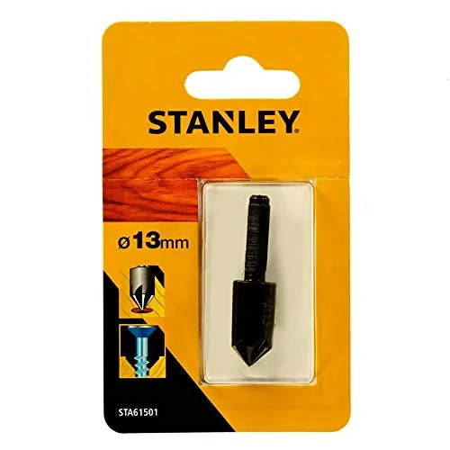 Stanley STA61501-XJ Bohrer (Drill, Countersink Drill Bit, Wood, Hex Shank, Black, Blister)