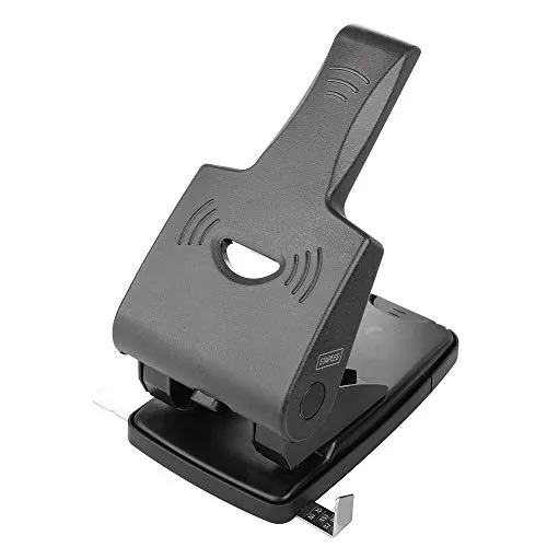 D.RECT D.RECT 0415 Locher 65 Blatt | Papierlocher | Bürolocher | Anschlagschiene mit Formatvorgaben 65 Blatt, 110571