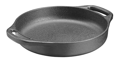 SKEPPSHULT Gourmetpfanne, Gusseisen, Schwarz, 26 cm - Pfanne aus Gusseisen für gesundes Braten, mit 26 cm Durchmesser für gleichmäßige Wärmeverteilung und perfekte Ergebnisse.