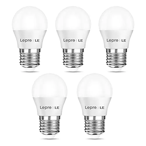 Lepro 2.5W E27 LED Warmweiss, 250 Lumen Glühbirne E27 ersetzt 25W, 2700K Warmweiß G45 glühbirnen, 180°Abstrahlwinkel Led Birne, Nicht Dimmbar, 5 Stück