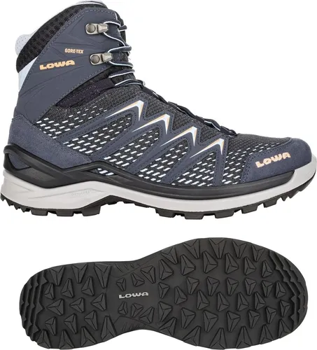 Lowa Innox Pro Mid GTX - Wasserdichte Wanderschuhe für Damen - Wanderschuhe mit LOWA DynaPU Zwischensohle für hohe Dämpfung und LOWA-MONOWRAP-Rahmen für beste Fußführung, ideal für unvorhergesehene Wanderungen.