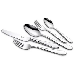 Justinus Besteck Silhouette 60-teilig 18/10 - Hochwertiges Edelstahl Besteckset für 12 Personen, spülmaschinengeeignet und elegant poliert