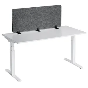 Durable Tischtrennwand Effect 120 – Faltbare Akustik- und Sichtschutz-Trennwand - Flexibler Tischtrenner aus 60% recyceltem PET-Filz für effektiven Sicht- und Akustikschutz am Arbeitsplatz. Einfach zu montieren, ideal für höhenverstellbare Tische.