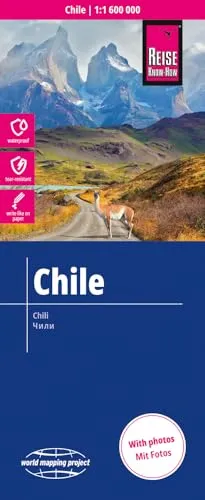 Reise Know-How Landkarte Chile (1:1.600.000): reiß- und wasserfest (world mapping project)