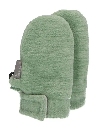 Sterntaler Unisex Kinder Fäustlinge Ohne Daumen Microfleece Melange (Recycelt) Handschuh, Grün, Einheitsgröße EU