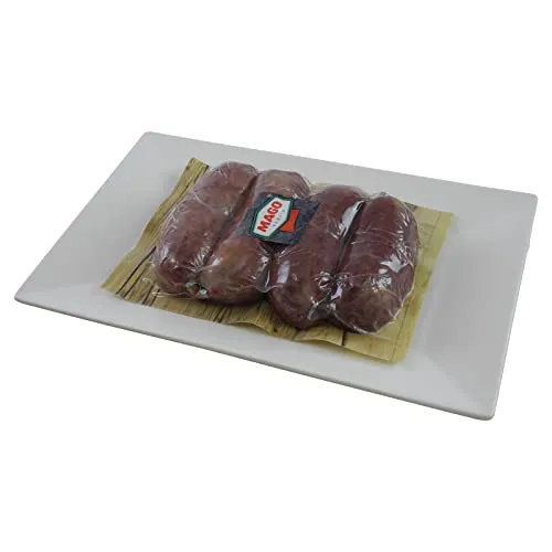 Frische Blutwurst (4 Stück, 400 g) - Fleischkonserven - Hausschlachtener Genuss aus Berlin, ideal zum Erwärmen im Wasserbad und perfekt kombiniert mit Salzkartoffeln und Sauerkraut.