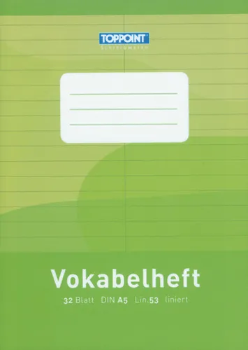 Vokabelheft liniert DIN A5 Lineatur 53