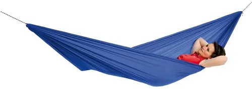 AMAZONAS Ultra-Light Hängemattenset Travel Set Blue - Hängematten & Hängestühle - Ultraleichte, große Hängematte (275x140cm) mit integriertem Seil und Haken, ideal für Outdoor-Abenteuer bis 120kg.