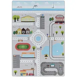 Ayyildiz Teppiche Kinderteppich PLAY 2902 - Flachgewebe-Teppiche, robuster Kurflor für langlebigen Spielspaß im Kinderzimmer, ideal für kreative Spiele und gemütliche Atmosphäre.