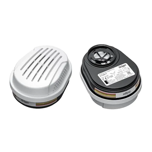 Dräger X-plore Bajonett Kombi-Filter A1B1E1K1Hg P3 für Gase, Dämpfe, Partikel | 1 Paar | Filter für Voll- und Halbmasken X-plore 3300, 3500 und 5500
