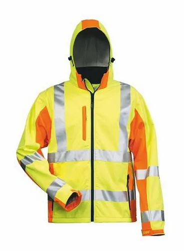 Schutzjacke JIM Warnschutz-Softshelljacke ELYSEE® Gelb/Orange XXXL - Arbeits- & Schutzkleidung, reflektierende Details für optimale Sichtbarkeit bei Arbeiten im Freien.