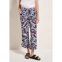 Cecil Damen B379234 Hose - Vanilla White, M/26L - Damen-Hose im Loose Fit mit High Waist und Wide Legs, ideal für entspannte Looks. Elastischer Bund mit Tunnelzug und seitliche Taschen bieten Komfort und Stil.