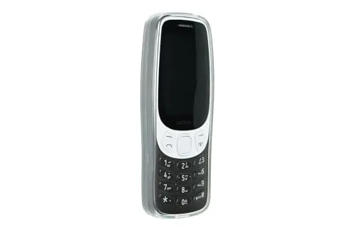 caseroxx Schutzhülle für Nokia 3210 (2024) in weiß-transparent – Flexibles TPU-Case aus stoßfestem Gummi, passgenaue Handy-Tasche mit Kantenschutz & rutschfestem Grip