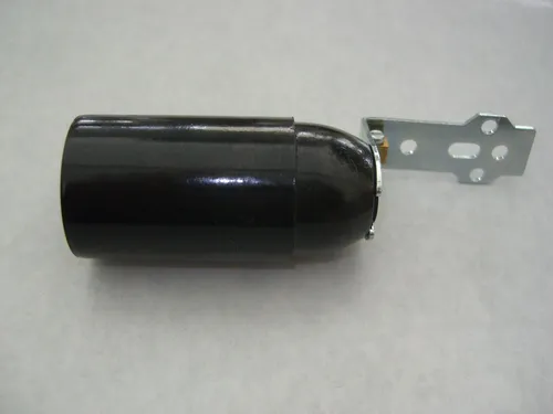 Fassung Iso Winkelfassung schwarz Winkel E14