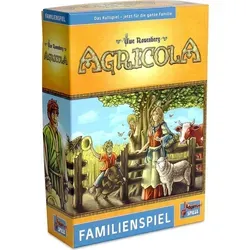 Agricola - Familienspiel von Lookout | 1-4 Spieler | Ab 8 Jahren - Gesellschaftsspiel mit strategischem Spielspaß, baue deinen eigenen Bauernhof auf und versorge deine Familie in nur 45 Minuten Spielzeit.