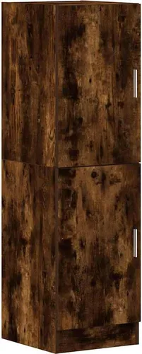 vidaXL Küchenschrank Räuchereiche 38x41,5x131,5 cm - Midi- & Hochschrank für Küchen mit viel Stauraum, robustem Holzwerkstoff und praktischem Design für eine ordentliche Aufbewahrung deiner Küchenutensilien.