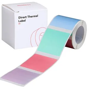NIIMBOT Etikettenrolle für Etikettendrucker farbig sortiert, 41 x 41 mm, 1 x 175 Etiketten