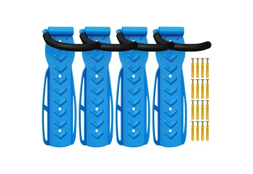 Wellgro Fahrradhalter 4 x Wand Fahrradhalter in blau von Wellgro