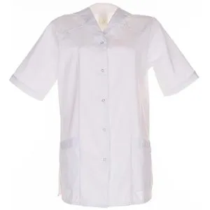 Planam Arztkittel für Damen - Hochwertiger 1/4-Arm Kasak in reinweiß, ideal für Gesundheitsberufe. Pflegeleicht, einlauffest und perfekt für alle Arbeitsbedingungen.