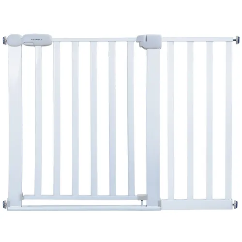 Carparts-Online Treppenschutzgitter weiß 110-120 cm - Sicherheitsgitter für Kinder, höhenverstellbar und einfach zu montieren, schützt zuverlässig vor Treppenunfällen.