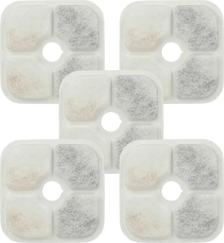 vhbw 5x Filter Ersatz für Catit PIXI 43721, 43722 für Trinkbrunnen für Katzen, Hunde - Filterelement