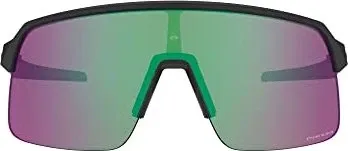 Oakley Sutro Lite Fahrradbrille - Prizm Road Jade - Matte Black/Silver - Sportbrille mit PrizmTM-Gläsern für verbesserte Sicht, leichtem Rahmen und optimalem Sitz – perfekt für Radsport und Outdoor-Aktivitäten.