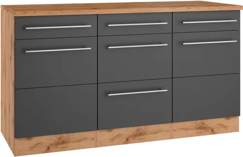 KOCHSTATION Unterschrank KS-Wien - Eleganter Stauraum für Ihre Küche - Stylischer Unterschrank für mehr Stauraum in der Küche. Flexibel montierbare Türanschläge und variable Einlegeböden bieten individuelle Anpassungsmöglichkeiten. Robuste Metallgriffe garantieren Langlebigkeit. Hergestellt in Deutschland.