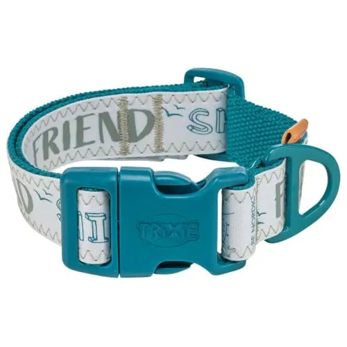 Trixie BE Nordic Halsband, extra breit, XS-S, Pet-Blau