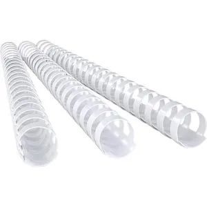 Fellowes Plastikbinderücken 53486, 28 mm, weiß, 21 Ringe, 50 Stück