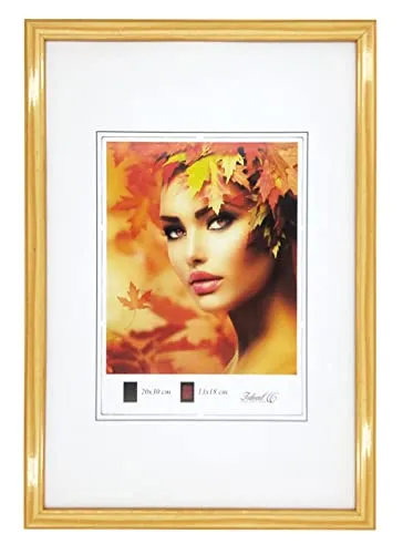 IDEAL TREND Eco Kunststoff Bilderrahmen Wanddeko Collage Poster Bilder Foto Rahmen: Farbe: Natur | Format: 30x40