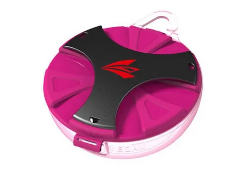 BAY-Sports Zahnschutz Dose Box - Hygienische Zahnschutzdose mit Öse - Zahnschutz, hochwertige Dose mit praktischem Belüftungssystem für hygienische Aufbewahrung und schnelleren Abtrocknen. Ideal für Zahnschutz oder Zahnspangen, Größe: 8 cm x 8 cm x 3 cm.