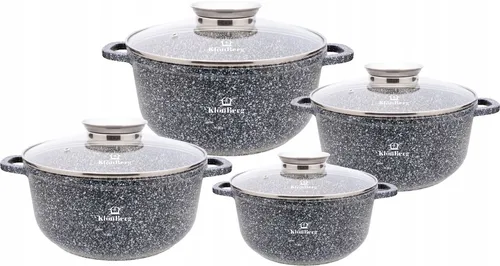 Klönberg 8-teiliges Topfset,antihaftbeschichtet,ideal für alle Herdarten KB3924