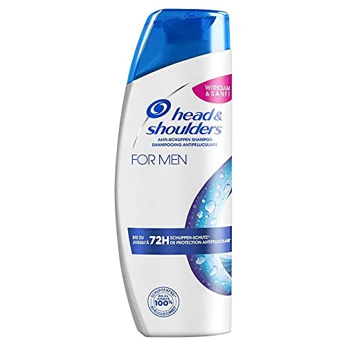 Head & Shoulders For Men Anti Schuppen Shampoo 300 ml - Shampoo für Männer mit 72 Stunden Schutz vor Schuppen und Juckreiz. Bekämpft die Ursache von Schuppen und sorgt für frisch gereinigtes, hydratisiertes Haar.