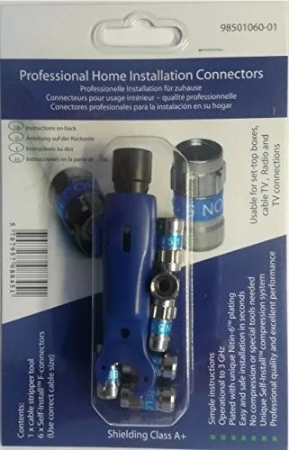 Cabelcon Set Selbsteinbausatz 5.1 Stecker Set (Stecker und Werkzeug)