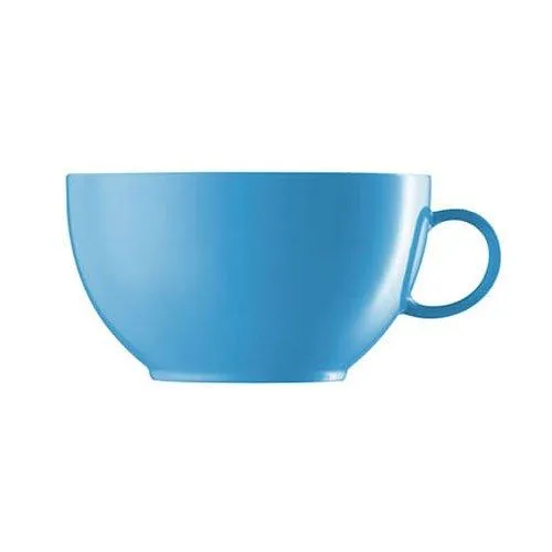 Thomas Sunny Day Waterblue Cappuccino Obertasse 0,38 L - Thermobehälter mit stilvollem Design für perfekten Kaffeegenuss, ideal für Zuhause oder im Büro.