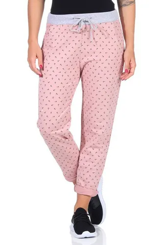 CLEO STYLE Jogginghose Damen Jogginghose 1313 Rosa