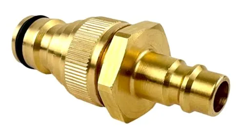 WELDINGER Entwässerungs-Adapter Druckluft/Wasser (für Gardena) aus Messing