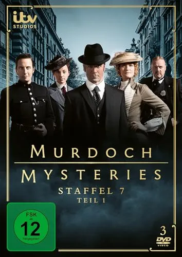 Murdoch Mysteries - Staffel 7 Teil 1 (Episoden 1 bis 9) [3 DVDs] - Spannende Krimiserie auf 3 DVDs, ideal für Fans von historischen Detektivgeschichten, freigegeben ab 16 Jahren.